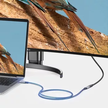 UGREEN US372 USB-C į USB-C laidas 100W 5A 10Gbps 0,5m Pilka
