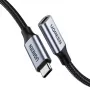 UGREEN US372 USB-C į USB-C laidas 100W 5A 10Gbps 0,5m Pilka