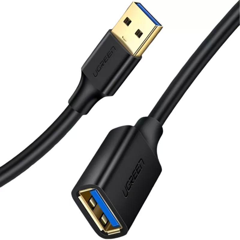 UGREEN USB 3.0 ilginimo laidas 3m juodas, vyriškas–moteriškas, SuperSpeed 5Gbps