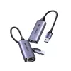 UGREEN USB-A 3.2 Gen 1 į 2,5G Ethernet adapteris, 2,5 Gbps RJ45 LAN, aliuminis, Space Gray, Plug & Play, Realtek RTL8156B, 10 cm laidas