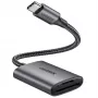 UGREEN USB-C Card Reader - Space Gray, SD & Micro SD, 5 Gbps