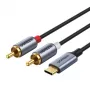 UGREEN USB Type-C to 2RCA Audio Cable 1,5m Gray (20193 CM451)