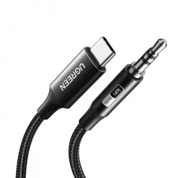 UGREEN USB Type-C į 3,5 mm AUX garso laidas 2 m - juodas