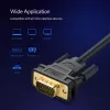 UGREEN VG101 VGA kabelis vyras į vyrą 1,5 m – Full HD 1080p, auksu dengtos jungtys, dvigubas ekranavimas, dvigubos ferito šerdys