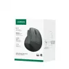 Ugreen belaidė vertikali pelė, 2,4 GHz / Bluetooth 5.4, reguliuojamas DPI, juoda