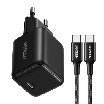 Ugreen X513 30W GaN USB-C įkroviklis su 1m USB-C laidu – juodas