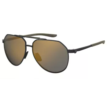 Under Armour Honcho 3.0 Vyriški Akiniai Nuo Saulės UAHONCHOG3OLG Matiniai Juodi/Pilki 60/17/140 mm