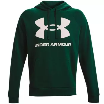 Under Armour vyriškas Rival Fleece Big Logo gobtuvas žalias