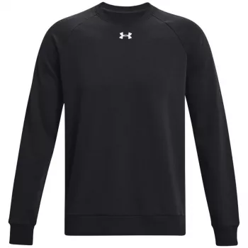 Under Armour vyriškas Rival Fleece megztinis su apvalia iškirpte, juodas 1379755 001