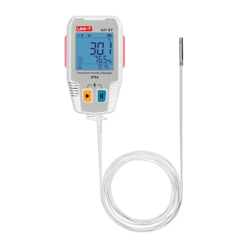 Uni-T A57 BT Bluetooth Temperatūros ir Drėgmės Duomenų Registratorius