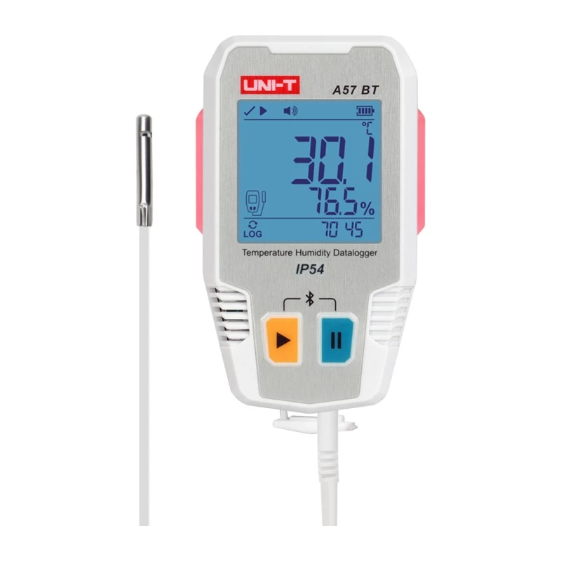Uni-T A57 BT Bluetooth Temperatūros ir Drėgmės Duomenų Registratorius
