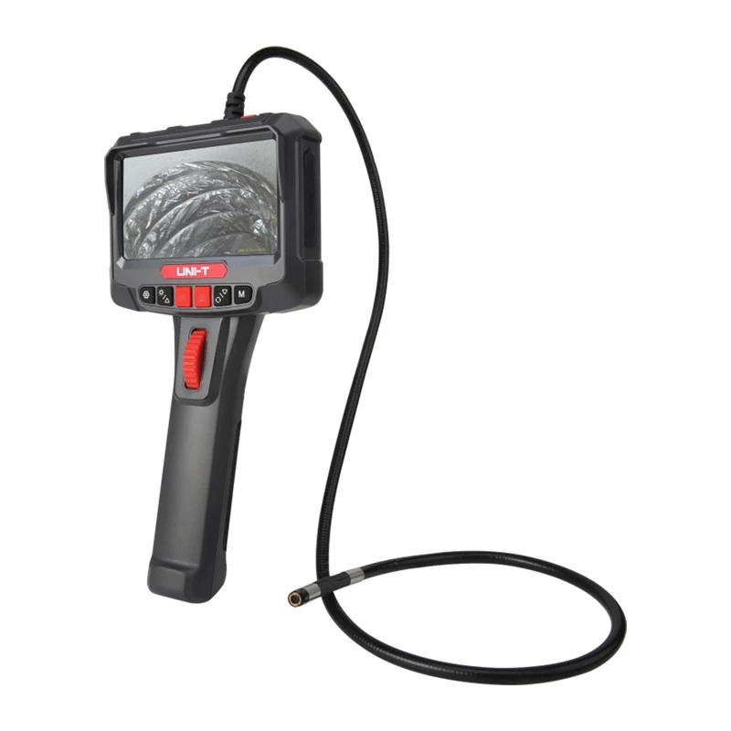 UNI-T UT663B-2m pramoninis endoskopas su 4.3 inch IPS ekranu, 5.5mm IP67 zondu, 1080P kamera, 2m pusiau standžiu kabeliu, 6 LED šviesomis, 2600mAh baterija
