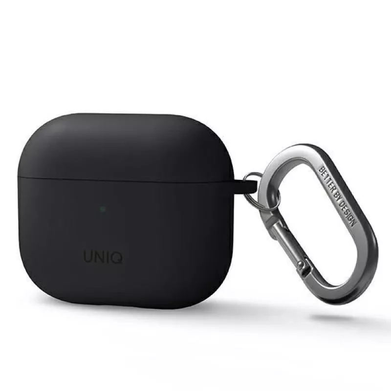 UNIQ Uniq Nexo Dėklas AirPods 3 su Ausų Kabliukais Silikoninis - Pilka