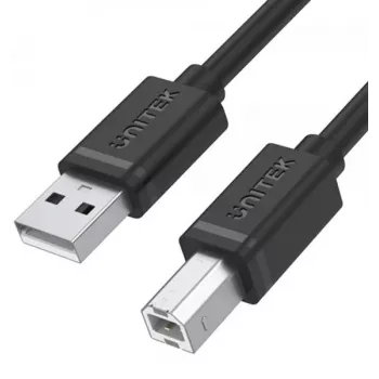 UNITEK Y-C430GBK USB 2.0 A vyriškas į B vyrišką laidas, 1 m, juodas