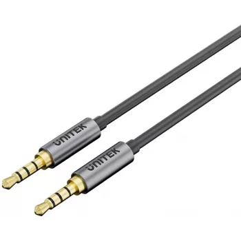 UNITEK Y-C926ABK 3.5mm vyriškas į vyrišką stereo garso kabelis 1m auksu dengtas