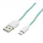 USAMS US-SJ098 USB A to Micro USB įkrovimo laidas 1M Cyan