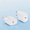USAMS Yi Series T65 20W PD Greitasis Įkroviklis su USB-C į USB-C 60W Kabeliu, Baltas (OYXLTZ01)