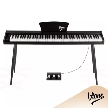 V-TONE BL-130 BK Skaitmeninis pianinas su 88 svertiniais klavišais, 16 balsų, 128 balsų polifonija, 3 pedalais ir 2x25W garsiakalbiais – juodas