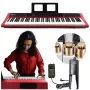V-TONE BL-190 88 klavišų nešiojamasis skaitmeninis pianinas su svertiniu plaktukiniu mechanizmu, juodas