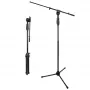 V-TONE DELUXE M1 Solo mikrofoninis stovas su strėle ir trikojė baze, aukštis 900-1600 mm, juodas