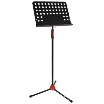 V-TONE DELUXE P1 reguliuojamas muzikos stovas natoms ir tekstams, sulankstomas tribedis su nešimo krepšiu, juodas