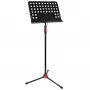 V-TONE DELUXE P1 reguliuojamas muzikos stovas natoms ir tekstams, sulankstomas tribedis su nešimo krepšiu, juodas