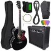 V-Tone EAG SET BK elektroakustinė gitara su stiprintuvu, juoda