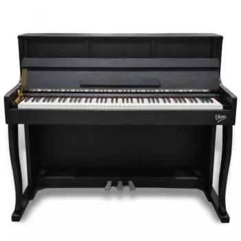 V-TONE PLF-256 BK 88 klavišų skaitmeninis pianinas su graduotu plaktuko veikimu, 238 balsai, 200 ritmų, 128 balsų polifonija, 3 pedalai, 2x25W garsiakalbiai, USB MIDI/Audio, juodas