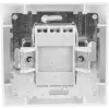 VCX WESA LC 04 dvigubas 3 krypčių jungiklis su neoniniu apšvietimu, baltas