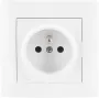 VCX WESA LC 13 16A 250V, E tipo kištukinis lizdas su įžeminimu, baltas