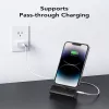 Veger PlugOn Power Bank (W0558P) 5000 mAh 20W PD QC3.0 su Įmontuota Lightning Jungtimi Juoda