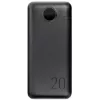 VEGER Power Bank 20000 mAh 20W PD QC 3.0 2x USB-A USB-C juodas