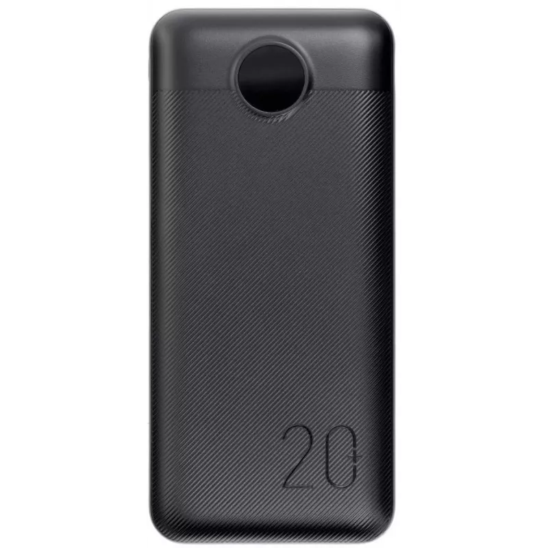 VEGER Power Bank 20000 mAh 20W PD QC 3.0 2x USB-A USB-C juodas