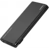 VEGER TCE130 130W PD Power Bank 25000mAh su įmontuotais USB-C ir Lightning laidais, juoda
