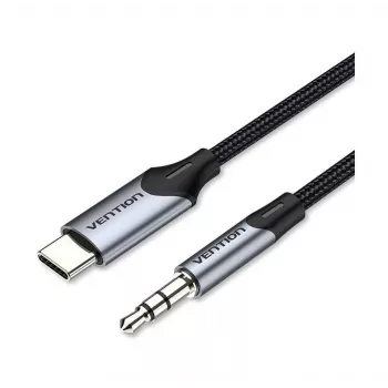 VENTION BGKHF USB-C į 3,5 mm garso adapterio kabelis, 1 m, juodas