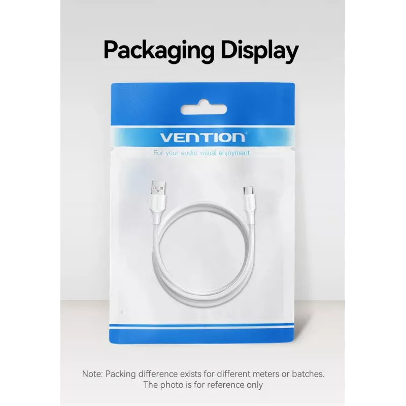 VENTION CTHWH USB-C į USB 2.0 laidas, 2 m, baltas
