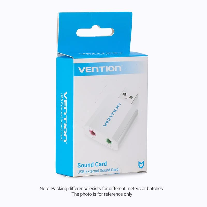 VENTION VAB-S13 USB 2.0 garso kortelė su 2 prievadų šakotuvu