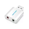 VENTION VAB-S13 USB 2.0 garso kortelė su 2 prievadų šakotuvu