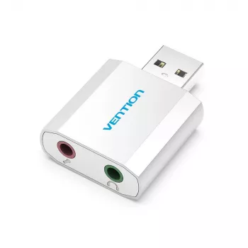 VENTION VAB-S13 USB 2.0 garso kortelė su 2 prievadų šakotuvu
