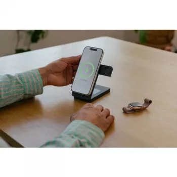 Verbatim Charge 'n' Go Qi2 Power Bank 10000 mAh, Magnetic Mount, Gray