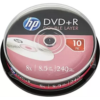 Verbatim DVD+R DL HP 8.5GB 8x dviejų sluoksnių įrašomas diskas 10 vnt. dėžutė