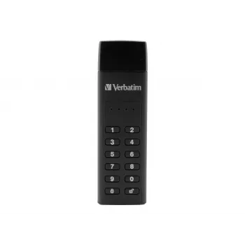 Verbatim Keypad Secure 32GB USB 3.2 Gen 1 Flash Drive su aparatine AES 256 bitų šifravimo apsauga - juoda