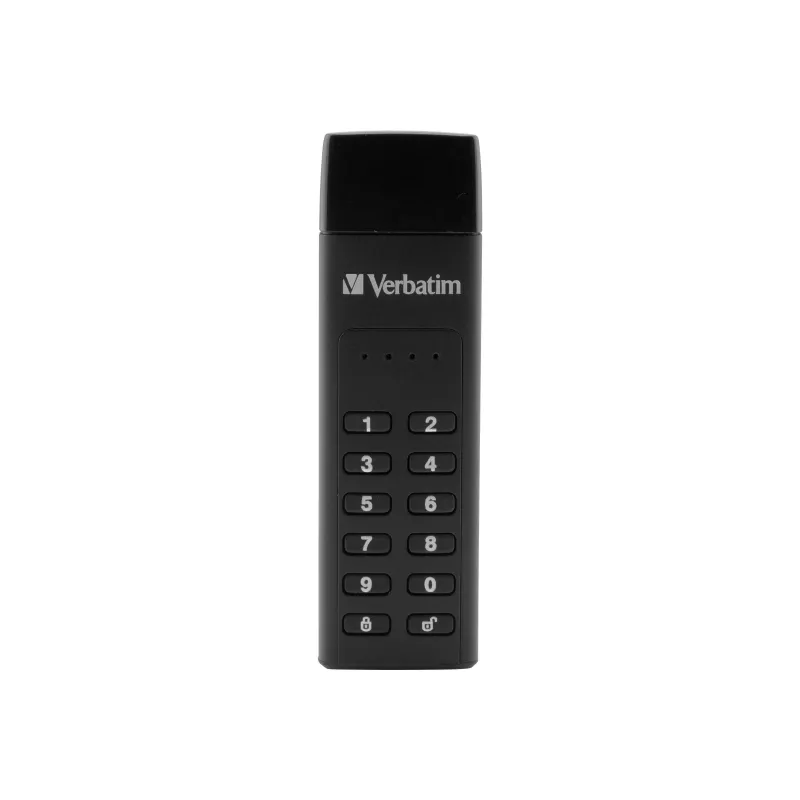 Verbatim Keypad Secure 32GB USB 3.2 Gen 1 Flash Drive su aparatine AES 256 bitų šifravimo apsauga - juoda