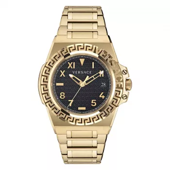 Versace V-Chrono Vyriškas Šveicariškas Kvarcinis Chronografinis Laikrodis VE3I00522 44mm Nerūdijantis Plienas Mėlynas Ciferblatas