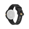 Versace V-Motif moteriškas šveicariškas kvarcinis laikrodis VE6G00223 39mm juodas ciferblatas, odinis dirželis