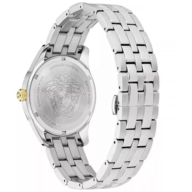 VERSACE V-Race vyriškas laikrodis VE7C00523 41mm nerūdijančio plieno chronografas
