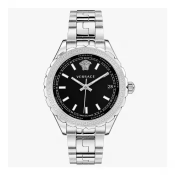 Versace V-Race moteriškas šveicariškas kvarcinis laikrodis V12020015 – 35 mm nerūdijantis plienas, safyro kristalas, baltas ciferblatas