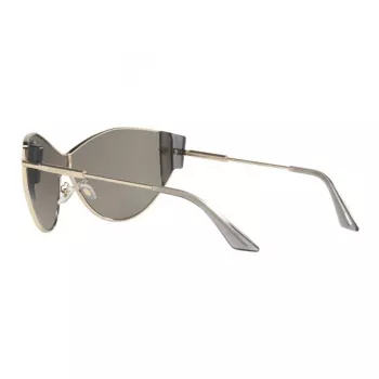 VERSACE VE2239-12526G Moteriški Akiniai nuo Saulės Auksinis Rėmas Pilki Veidrodiniai Lęšiai 147mm