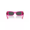 VERSACE VE4481-543487 Moteriški katės akies akiniai nuo saulės – juodas acetato rėmelis, tamsiai pilki polikarbonato lęšiai, 54 mm