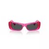VERSACE VE4481-543487 Moteriški katės akies akiniai nuo saulės – juodas acetato rėmelis, tamsiai pilki polikarbonato lęšiai, 54 mm